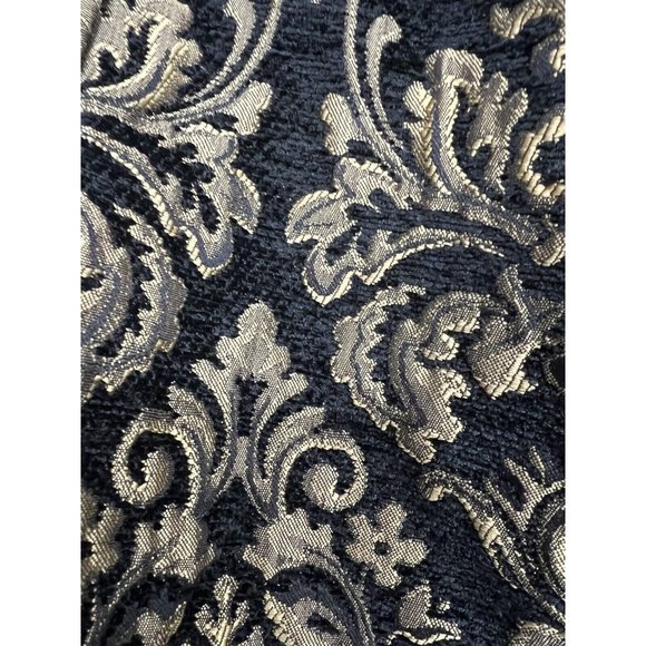 Women Brocade Jacket‎ Sz S Black Gold Open Front Formal Party Elegant Jacquard - Picture 3 of 7